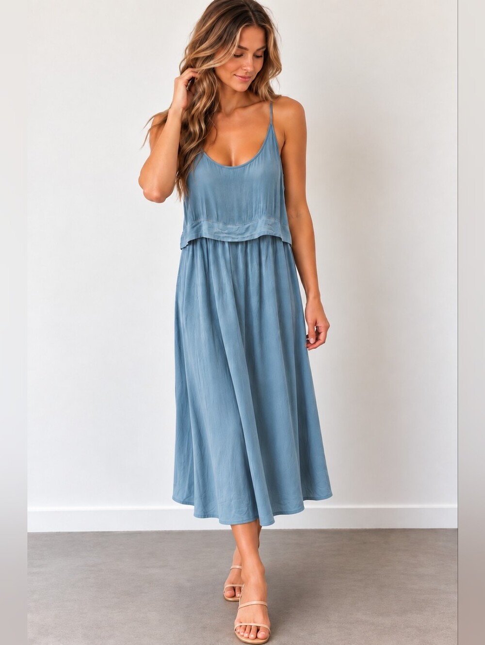 Wilfred Aritzia 100% Silk Maxi Dress